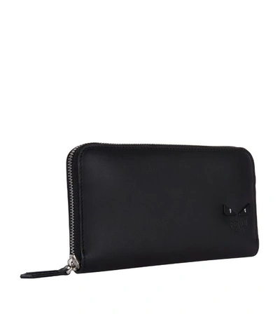 Shop Fendi Monster Eyes Ziparound Wallet