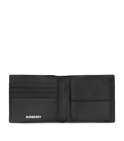 Shop Burberry Leather Bifold Coin Wallet