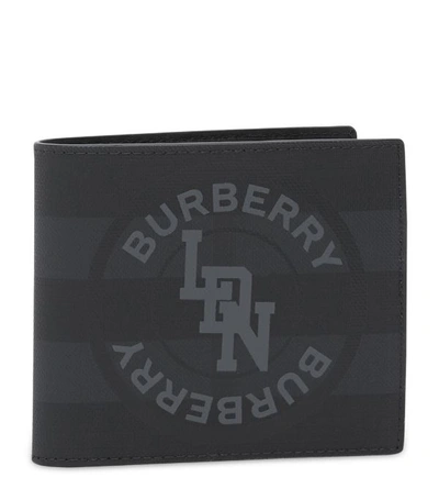 Shop Burberry Leather Bifold Coin Wallet