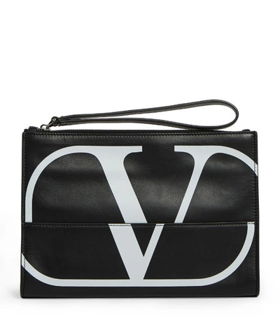 Shop Valentino Garavani Vlogo Clutch Bag