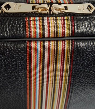 Shop Paul Smith Leather Signature Stripe Briefcase