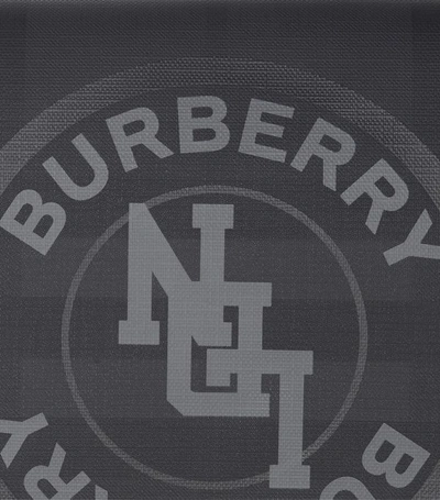 Shop Burberry Logo Graphic Check Pouch