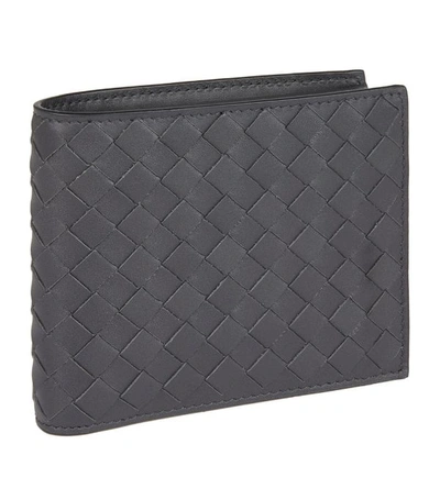 Shop Bottega Veneta Leather Intrecciato Wallet
