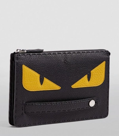 Shop Fendi Leather Bag Bugs Pouch