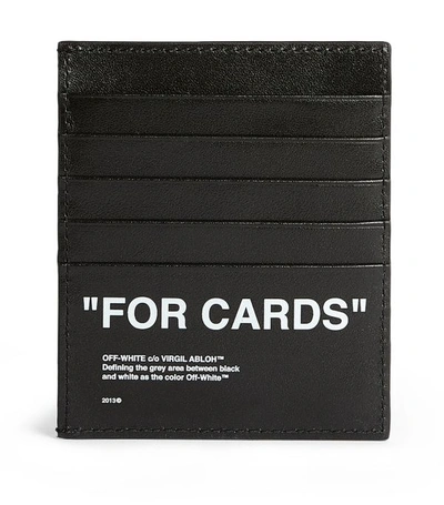 Shop Off-white Leather Quote Card Holder