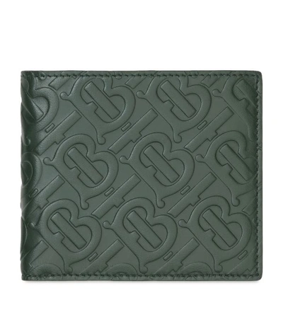Shop Burberry Tb Monogram Leather Bifold Wallet
