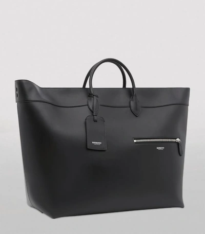 Shop Burberry Leather Holdall