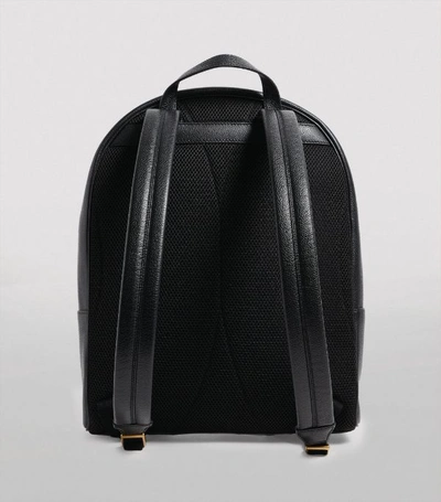 Shop Gucci Leather Logo Backpack