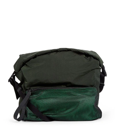 Shop Bottega Veneta Large Fold-top Technical Messenger Bag