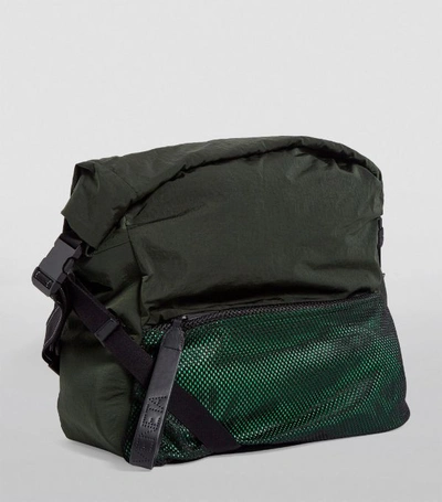 Shop Bottega Veneta Large Fold-top Technical Messenger Bag