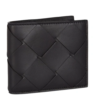 Shop Bottega Veneta Leather Intrecciato Bifold Wallet
