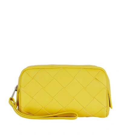 Shop Bottega Veneta Small Leather Intrecciato Toiletry Case