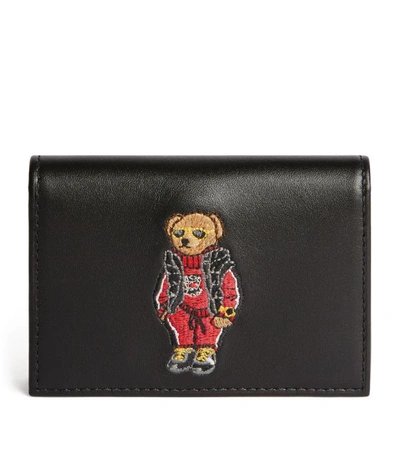 Shop Polo Ralph Lauren Leather Polo Bear Wallet
