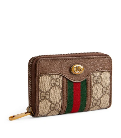 Shop Gucci Gg Supreme Canvas Zipped Wallet