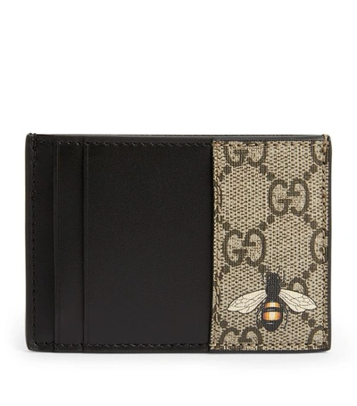 Shop Gucci Gg Supreme Bee Card Holder