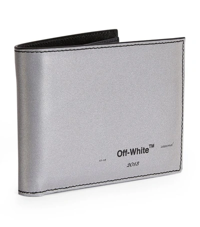 Shop Off-white Leather Logo Bifold Wallet