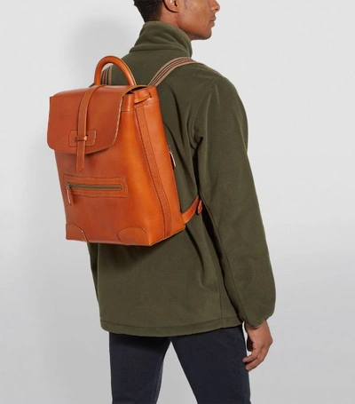 Shop Purdey 12l Leather Backpack