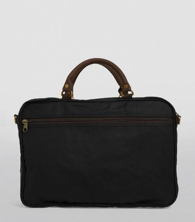 Shop Barbour Waxed Cotton Briefcase