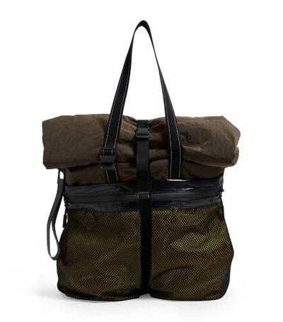 Shop Bottega Veneta Technical Fold-top Tote Bag