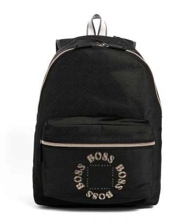 Shop Hugo Boss Boss Metallic Logo Backpack