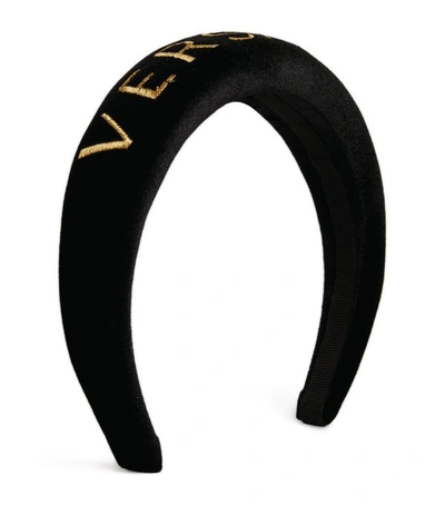 Shop Versace Thick Logo Hairband