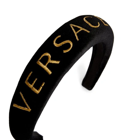 Shop Versace Thick Logo Hairband