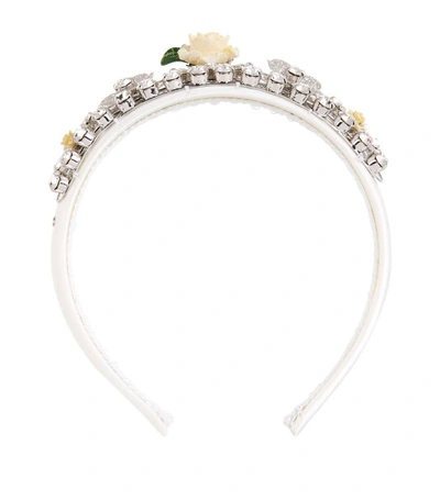 Shop Dolce & Gabbana Floral-detail Tiara In Multi
