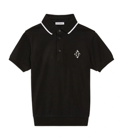 Shop Dolce & Gabbana Kids Logo-embroidered Polo Shirt (2-6 Years)