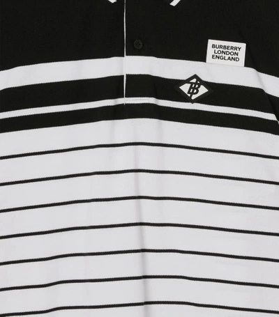 Shop Burberry Kids Striped Polo Shirt (10-12 Years)