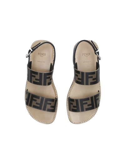 Shop Fendi Kids Monogram Sandals