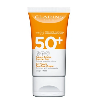 Shop Clarins Dry Touch Sun Care Cream Face Spf 50x (50ml) In Multi