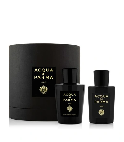Shop Acqua Di Parma Signature Premium Oud Eau De Parfum Gift Set In White