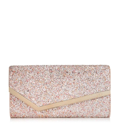 Shop Jimmy Choo Glitter Emmie Clutch Bag