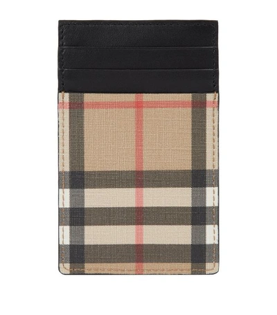 Shop Burberry Vintage Check E-canvas Card Holder