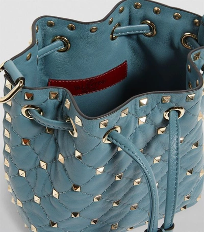 Shop Valentino Garavani Mini Rockstud Spike Bucket Bag