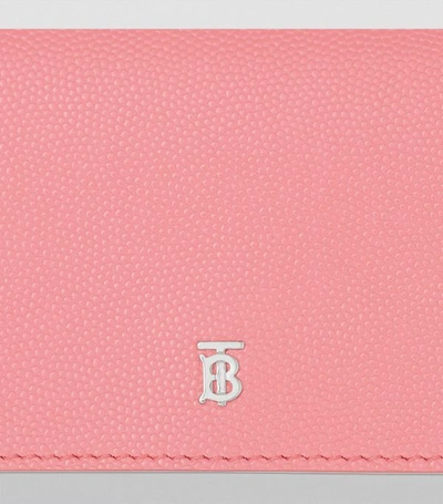 Shop Burberry Small Grained Leather Bifold Wallet