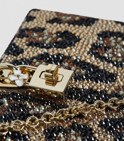 Shop Dolce & Gabbana Embellished Leopard Box Clutch