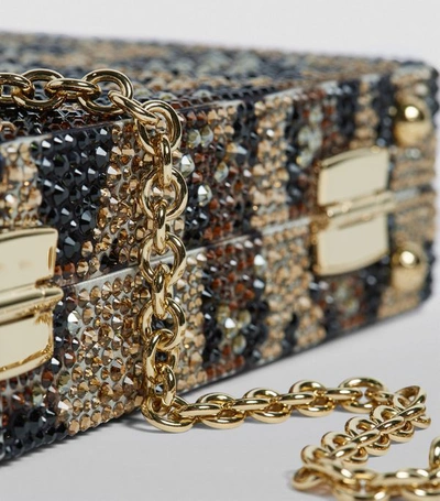 Shop Dolce & Gabbana Embellished Leopard Box Clutch