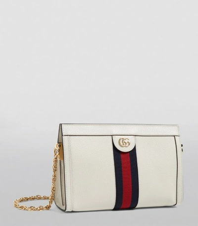 Shop Gucci Small Leather Ophidia Shoulder Bag