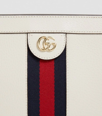 Shop Gucci Small Leather Ophidia Shoulder Bag