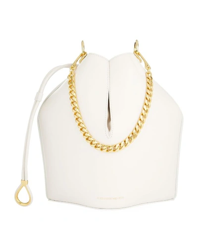 Shop Alexander Mcqueen Leather Bucket Bag