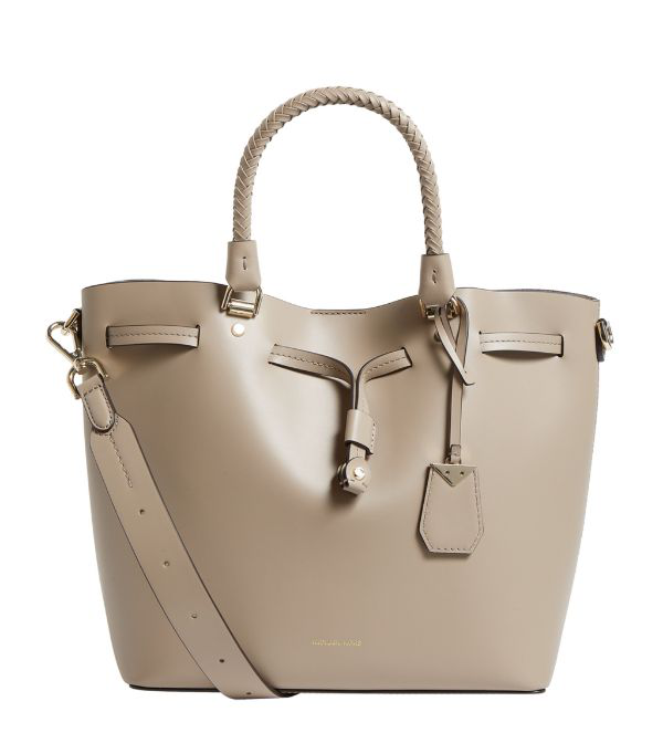 blakely smooth leather bucket bag