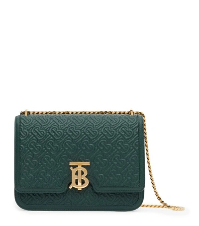 Shop Burberry Medium Quilted Tb Monogram Bag