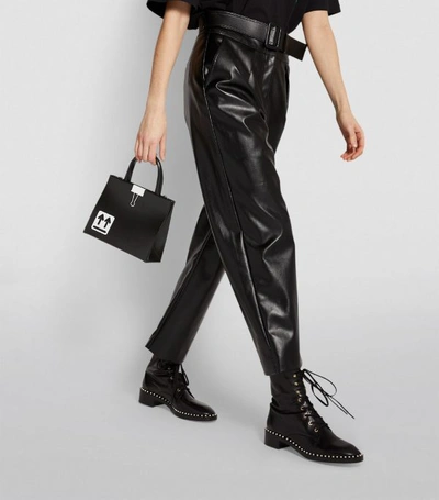 Off-White Black Leather Baby Box Bag – BlackSkinny
