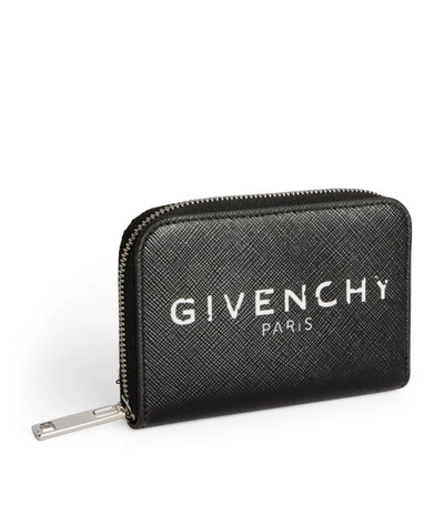 Shop Givenchy Leather Logo Zip Wallet