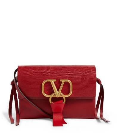 Valentino Garavani - V-Ring Poudre Leather V-Ring Clutch