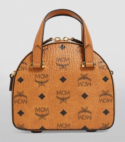 Shop Mcm Mini Essential Visetos Cross-body Bag