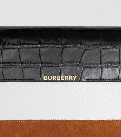 Shop Burberry Large Panelled Grace Bag
