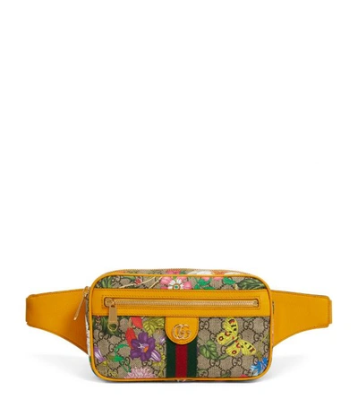 Shop Gucci Gg Flora Ophidia Belt Bag