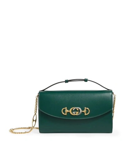 Shop Gucci Small Leather Zumi Shoulder Bag